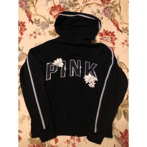 Pink BLING Zip-up Hoodie